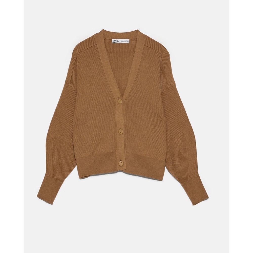 Zara Ribbed Cardigan with buttons Details - Picture 2 of 10